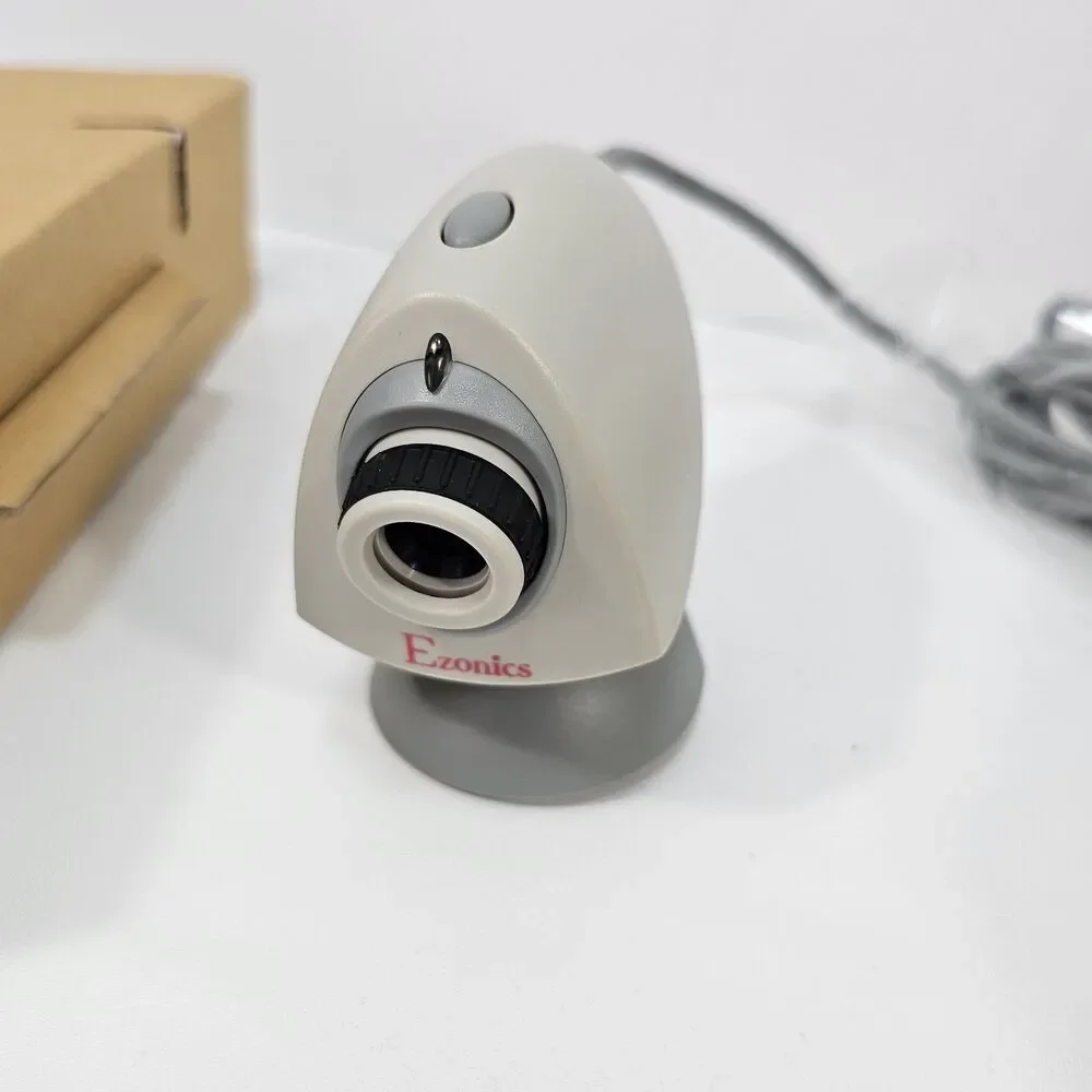 Vintage Ezonics EZCam III USB Model EZ-306 Beige 3-in-1 PC Web Camera Open Box
